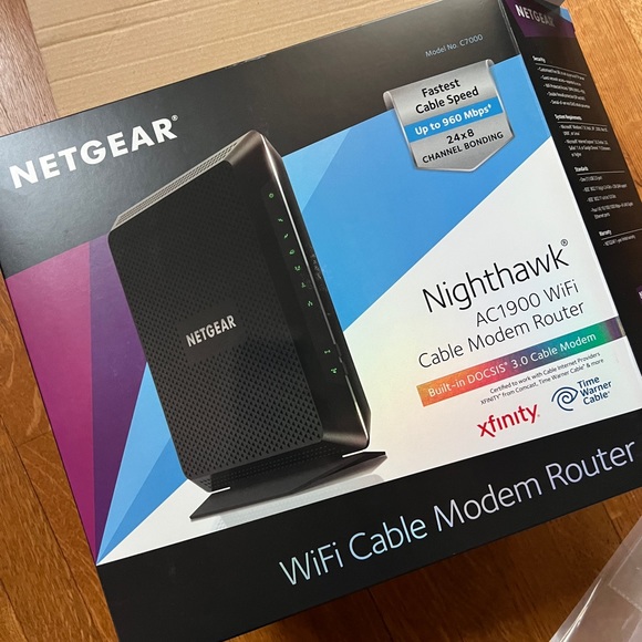 netgear Networking Netgear Nighthawk Docsis 3 9gbps Twoinone Cable Modem Wifi Router Poshmark